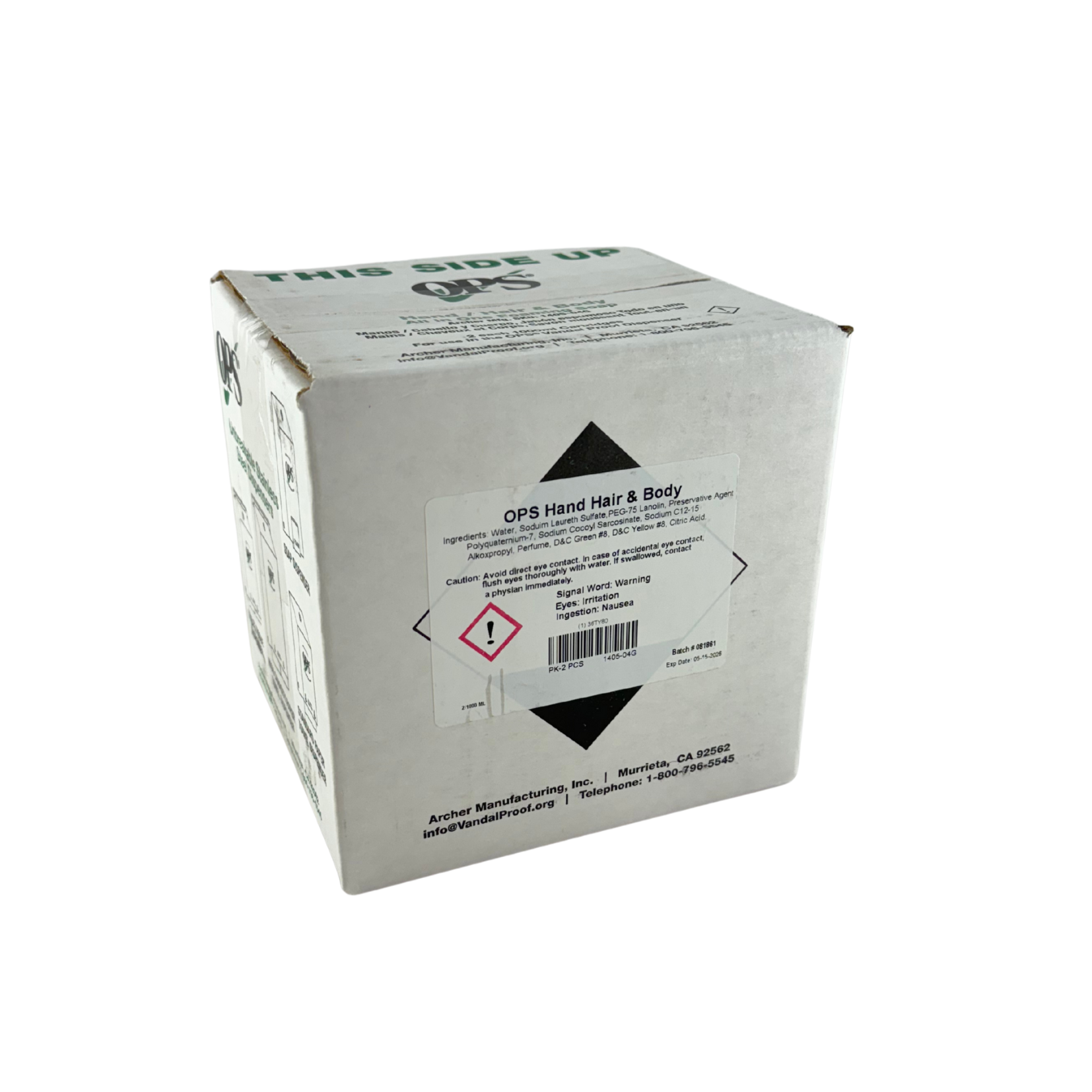 Fortress (OPS) Foaming Hand Hair & Body Wash 2 x 1 litre